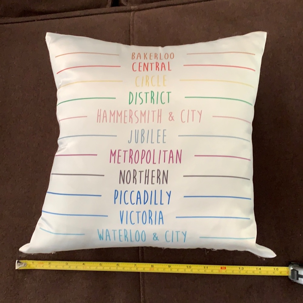 London Satin decorative pillow.